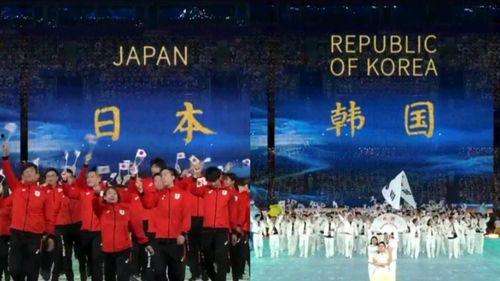 日韩进场亚运会视频